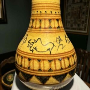 Aztec Revival modernist style vase.