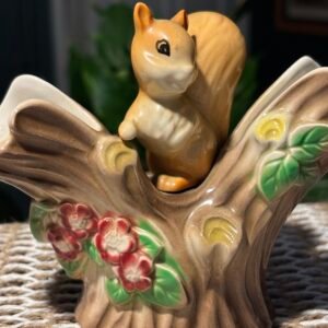 Vintage Hornsea Pottery, Fauna Collection squirrel vase.