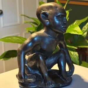 Vintage hand carved, African tribal folk art figure.